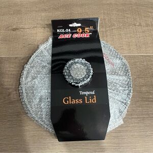 9.5” Ace Cook Tempered Glass Lid for Pan‎ Replacement Cover KGL 24 NEW